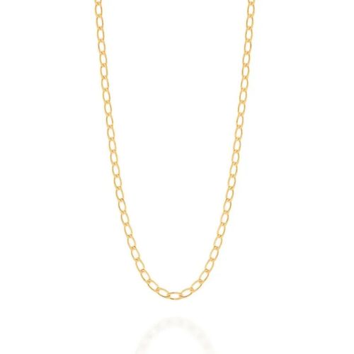 Cordão Rommanel Banhado a Ouro 18K Fio Grumet Laminado - TAM.60 530312