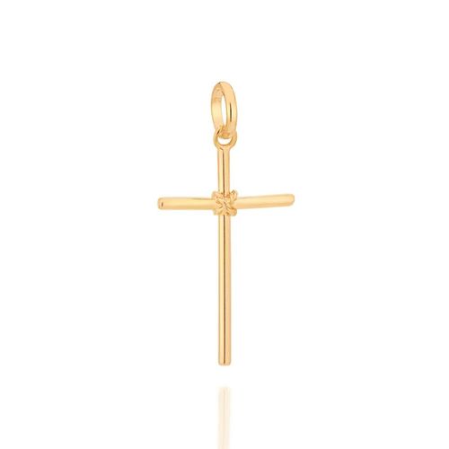 Pingente Rommanel Banhado a Ouro 18K Cruz - Tam.único 540180