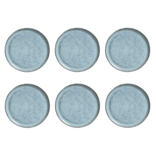 Conjunto Pratos Sobremesa 6 Peças Linhas Breeze Porto Brasil