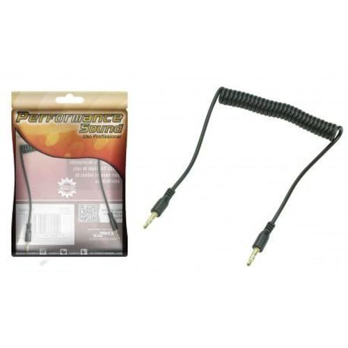 Cabo P2 x P2 Espiral, 1,20M - Performance Sound 018-0427