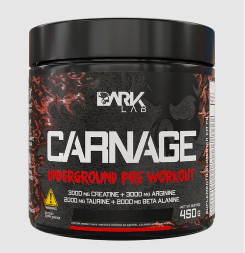 CARNAGE UNDERGROUND PRE WORKOUT UVA 450G DARK LAB