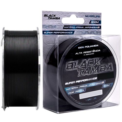 Linha Monofilamento Maruri Black Tamba 0,46mm 300m Preta