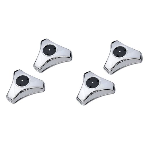 4 Calotas 3 Pontas Aro 16 Metal Caminhao Motorhome Onibus - Sem Rodoar