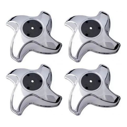 4 Calotas 4 Pontas Helice Aro 16 Metal Caminhao Motorhome Onibus Sem Rodoar