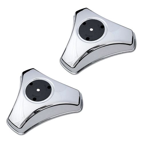 2 Calota 3 Pontas Aro 16 Metal Caminhao Motorhome Ônibus Sem Rodoar