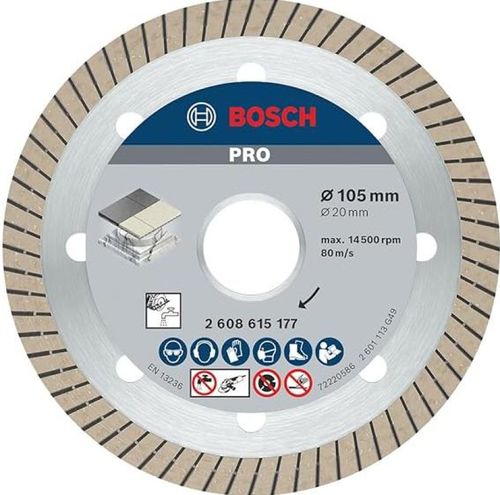Disco Diamantado Turbo Fino 105mm Expert Bosch