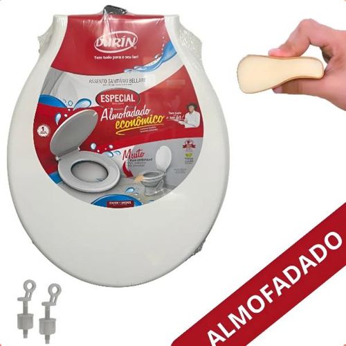 Assento Sanitario Almofadado Economico Durin