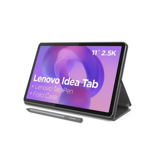 Tablet Lenovo Idea 11” Android 15 128GB ZAFR0856BR MediaTek D6300 Wi-Fi 8MP Caneta Capa Protetora Luna Grey
