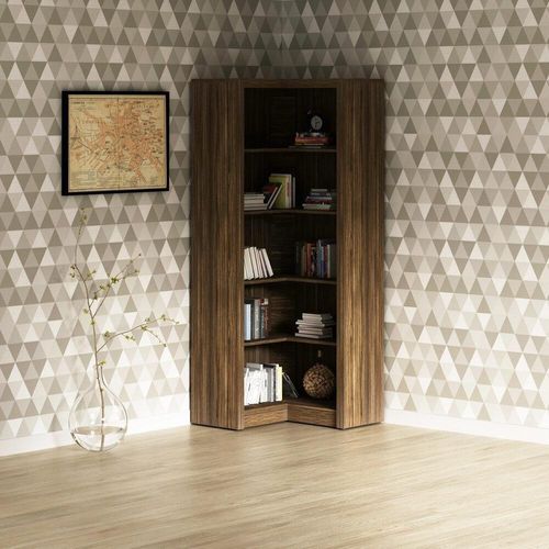 Estante Armário De Canto Multimóveis Cr25034 Nogal
