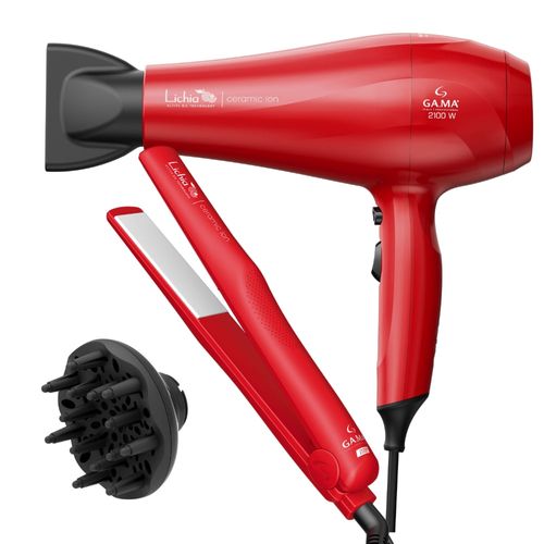 Kit Prancha e Secador de Cabelo Lichia