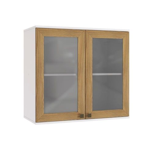 Armário Aéreo Celeste Kappesberg 100% Mdf 2 Portas Com Vidro