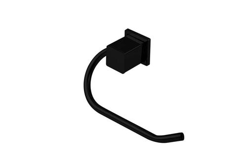 214556 Papeleira Inox Rainha Preto Fosco Semi Luxo Square