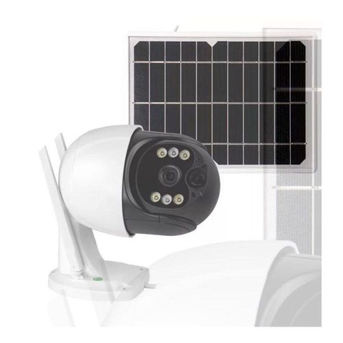 Câmera Com Carga De Luz Solar - Ip S - 20 Wf Hd Wifi Branco