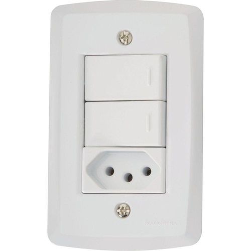 Conj 4x2 2 Int Paralelos 10 A 250 V 1 Tomada 2p+t 10 A 250 V