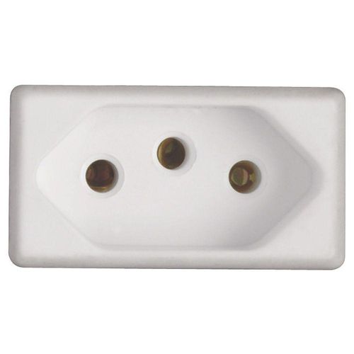 Módulo Para Tomada 2p+t Tramontina Izyflat 20 A 250 V Branco Tramontina