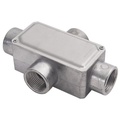 Condulete Fixo 1" Tipo "x" - Com Tampa - Rosca Bsp - Sem Pintura