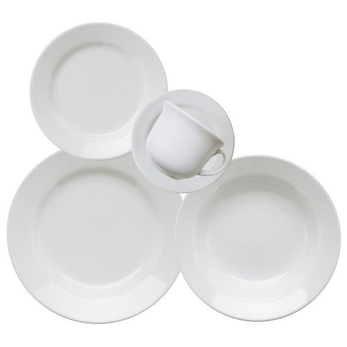 Aparelho de Jantar Biona Donna 20 peças Cerâmica Branco
