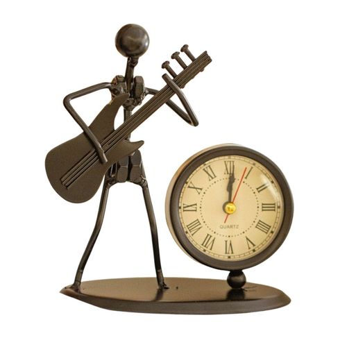 Estátua Relógio de Ferro para Decoração Quarto Sala Casa