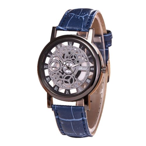 Relógio Masculino Casual Couro Quartzo Moda Luxo Homem