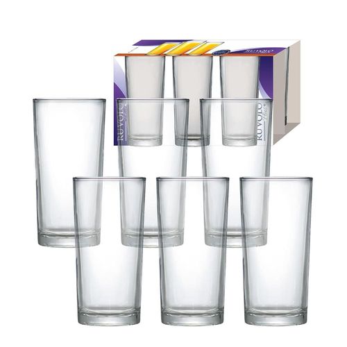 Conjunto de Copos Ruvolo Long Drink Multiuso 255 ml - 6 Peças