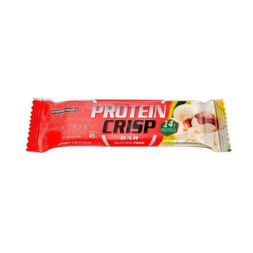 Barra De Proteína Integralmedica Protein Crisp Sabor Leite Ninho C/ Avelã 45g