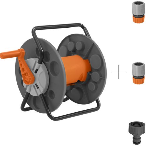 Enrolador Suporte de Mangueira Jardim até 55m Tramontina