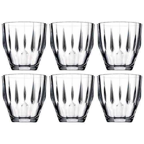 Conjunto de Copos Baixo Pasabahce Diamond em Vidro 275ml - 6 Peças