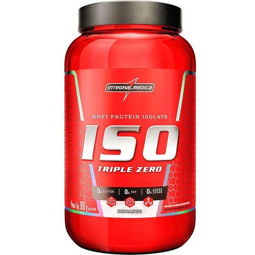 Whey Protein Integralmedica Iso Triple 900g Pote Morango