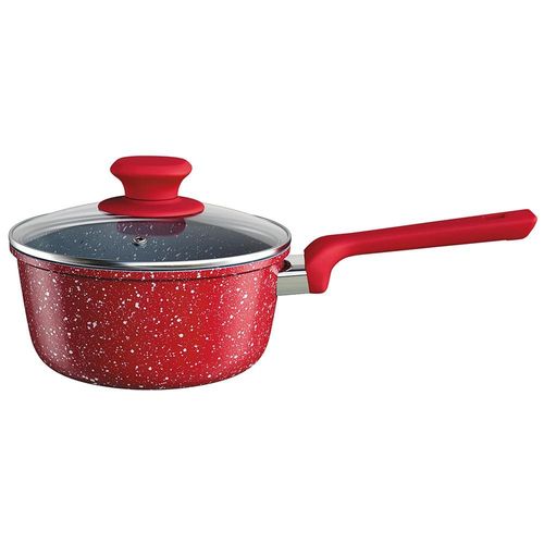 Panela Euro Home Colorstone Antiaderente 5 Camadas Vermelha – 2,2 L