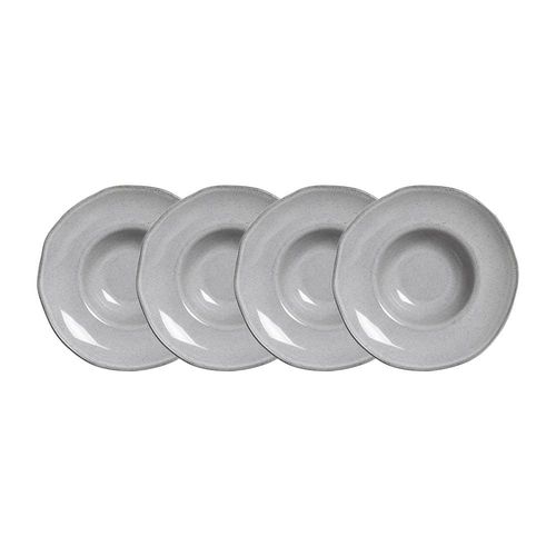 Conjunto de Pratos para Massa Porto Brasil Orgânico Dust 450ml - 4 Peças