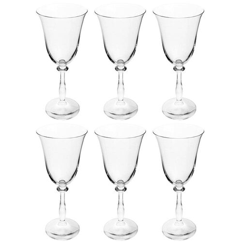 Conjunto de Taças para Vinho Tinto Bohemia Angela 250 ml em Cristal Ecológico - 6 Peças