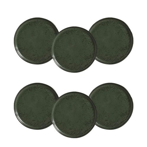 Conjunto de Pratos para Pão Porto Brasil Bio Greenery - 6 Peças