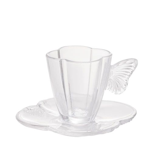 Conjunto com 4 Xícaras e Pires para Chá Wolff Butterfly – 180ml