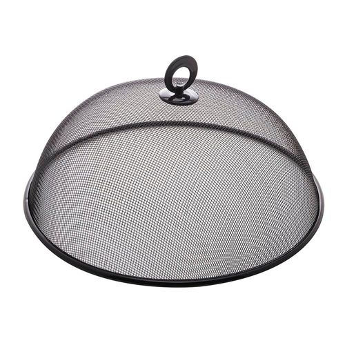 Tela Protetora para Alimentos Lyor Preta 30cm Metal Compacta Elegante Resistente