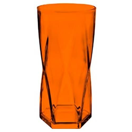 Copo Crisa Rombus Laranja Neon - 465 ml