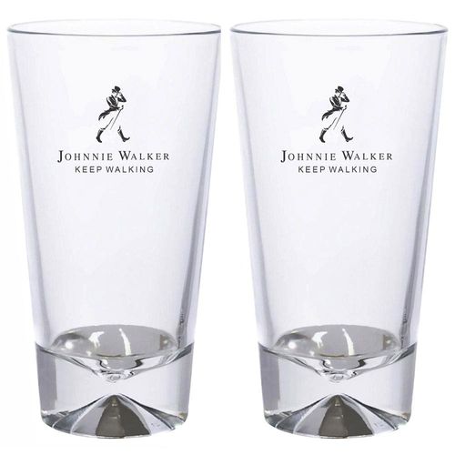 Conjunto com 2 Copos Johnnie Walker para Whisky Diageo - 450ml