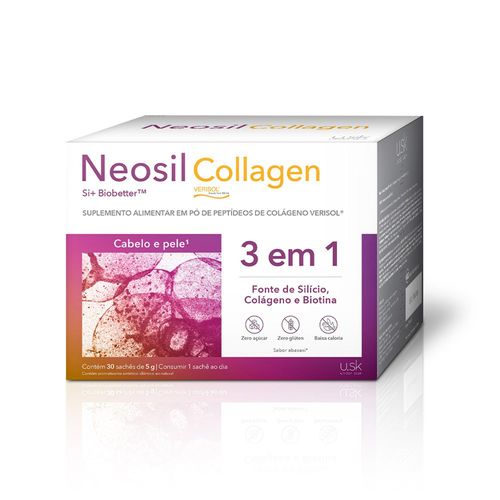 Neosil Collagen Suplemento Alimentar Para Cabelos, Unhas E Pele 30 Sachês
