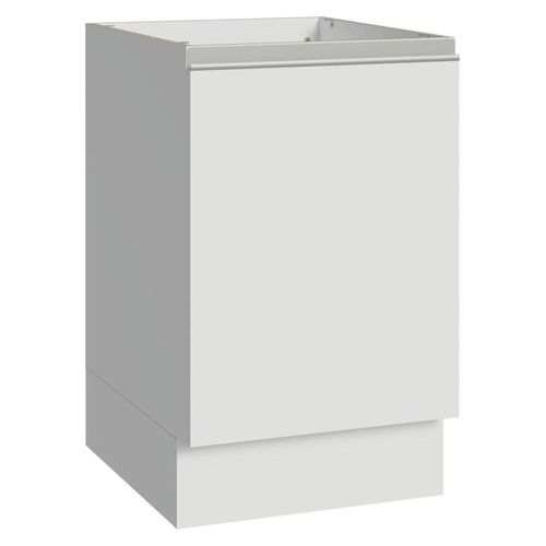 Balcão de Cozinha 50cm 1 Porta (Sem Tampo) Branco Glamy Madesa