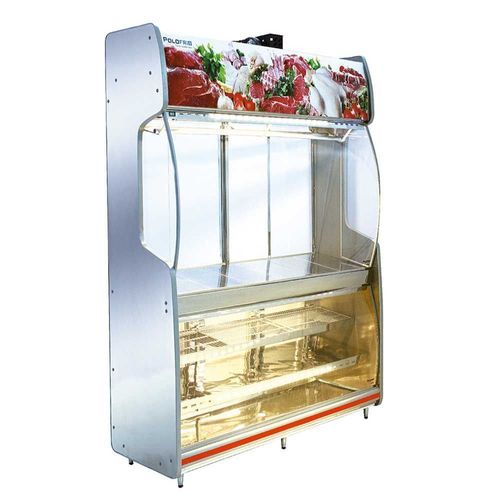 Vitrine de Açougue Inox 2MT Polofrio Expositor Inox 2 Metros 110v