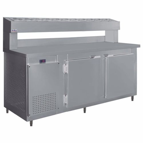 Balcão Condimentado 2 Portas 500 litros RF041 Inox Frilux 220v