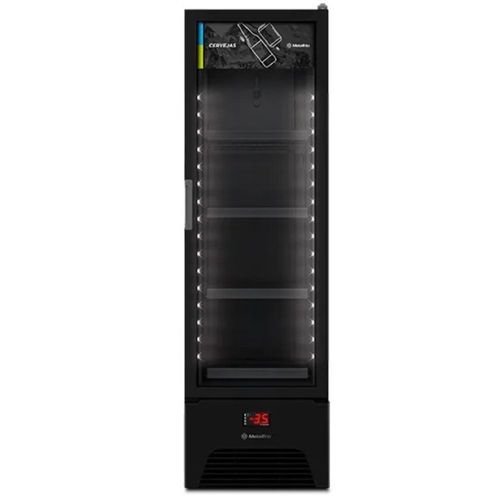 Cervejeira Expositora Slim Optima 337 Litros All Black VN28RH Metalfrio 220V