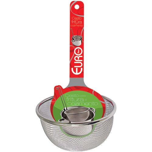 Cesto para Cozimento e Fritura Euro Home Inox - 16cm