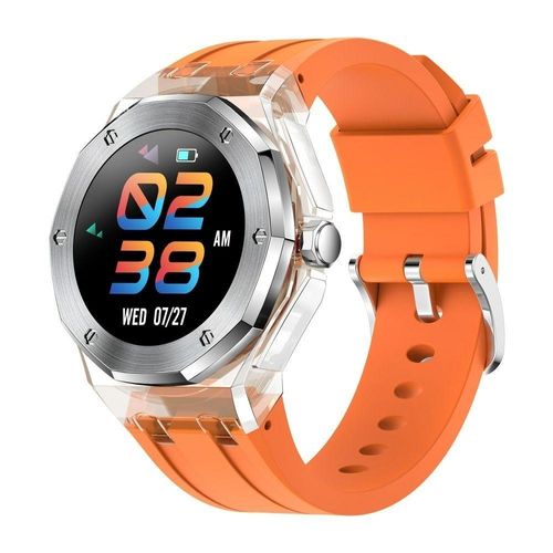 Relógio Inteligente Masculino Smartch Rtl8762dk à Prova D'água Laranja