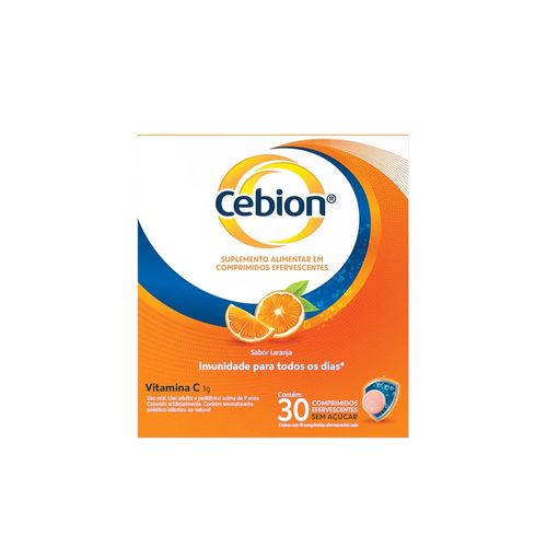 Vitamina C Cebion 1g Laranja 30 comprimidos Efervescentes