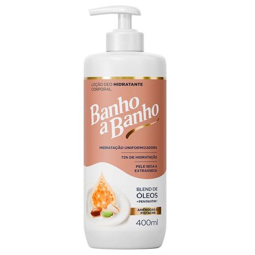 Loção Deo Hidratante Corporal Banho a Banho Amêndoas e Pistache 400ml