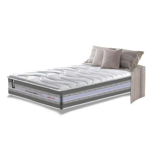 Colchão Solteiro de Molas Ensacadas D33 Cama inBox Select Firme 88x188x32 Cinza