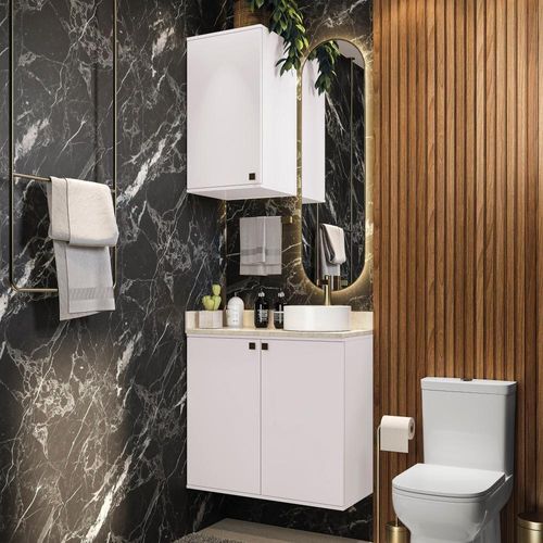 Conjunto Para Banheiro Com Aéreo Kappesberg Celeste 2 Peças