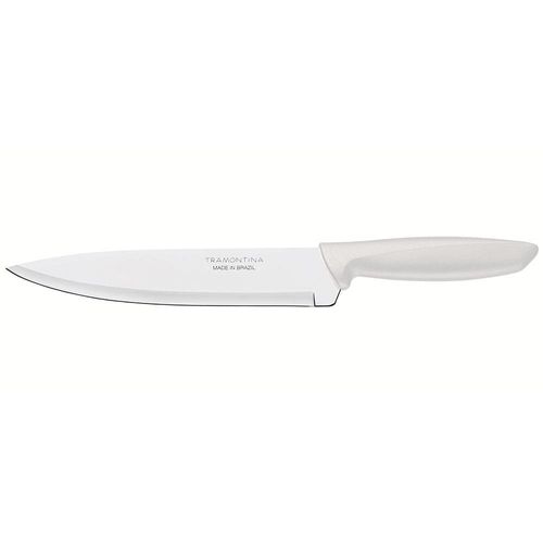 Faca 8" Chef Tramontina Plenus em Aço Inox - Off-White