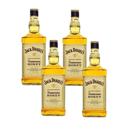 Kit 4 Jack Daniel'S Honey Original 375Ml Uísque Padrinhos