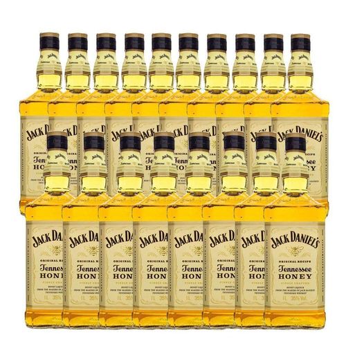 Kit 18 Jack Daniel'S Honey Original 375Ml Uísque Padrinhos